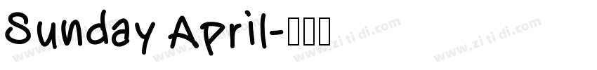 Sunday April字体转换